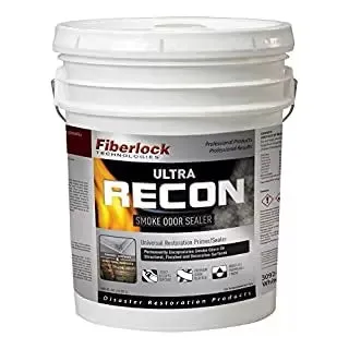 Fiberlock RECON ULTRA Smoke Odor Sealer 5 Gallons, White