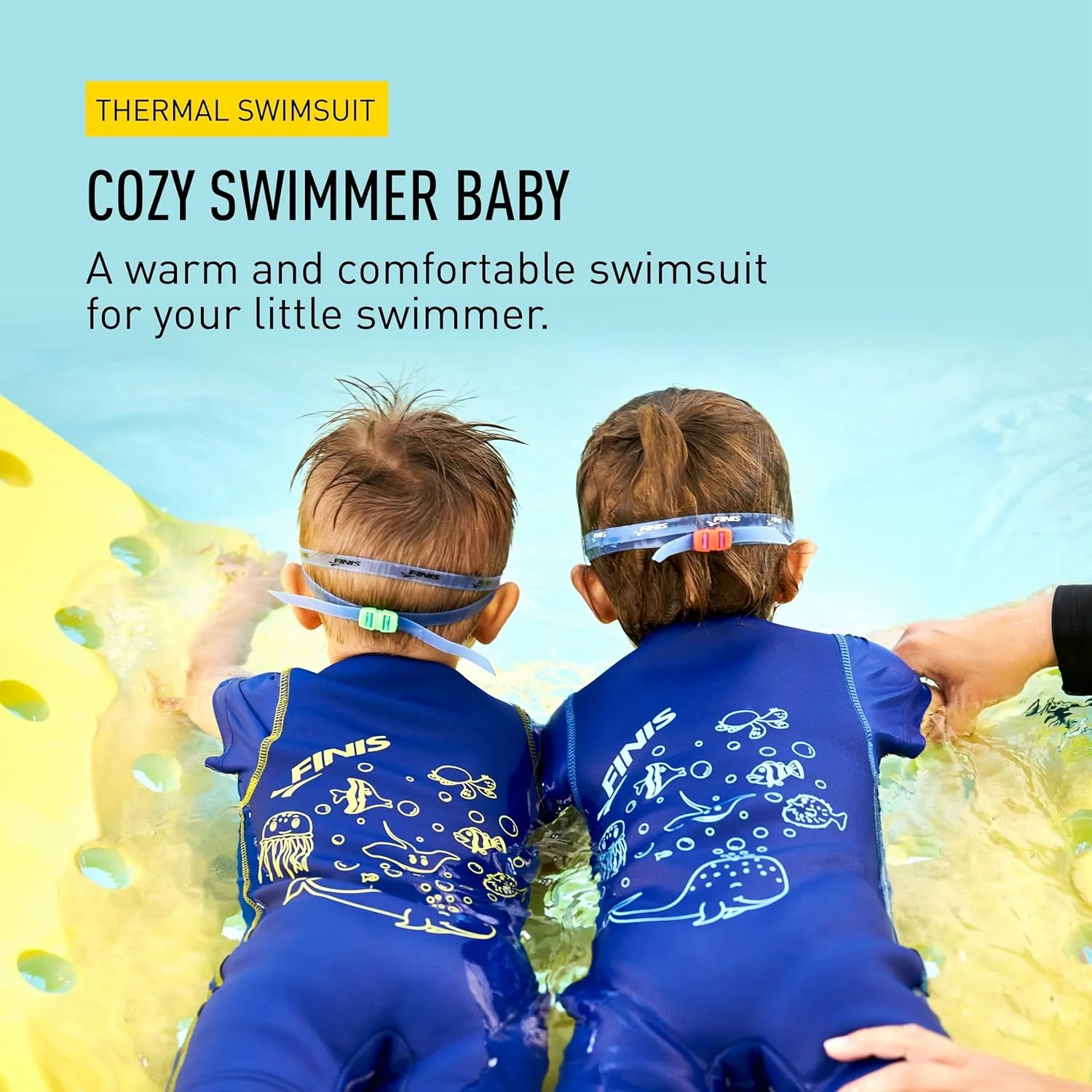 Finis Cozy Swimmer Youth Thermal Swimsuit UPF 50  - Blue