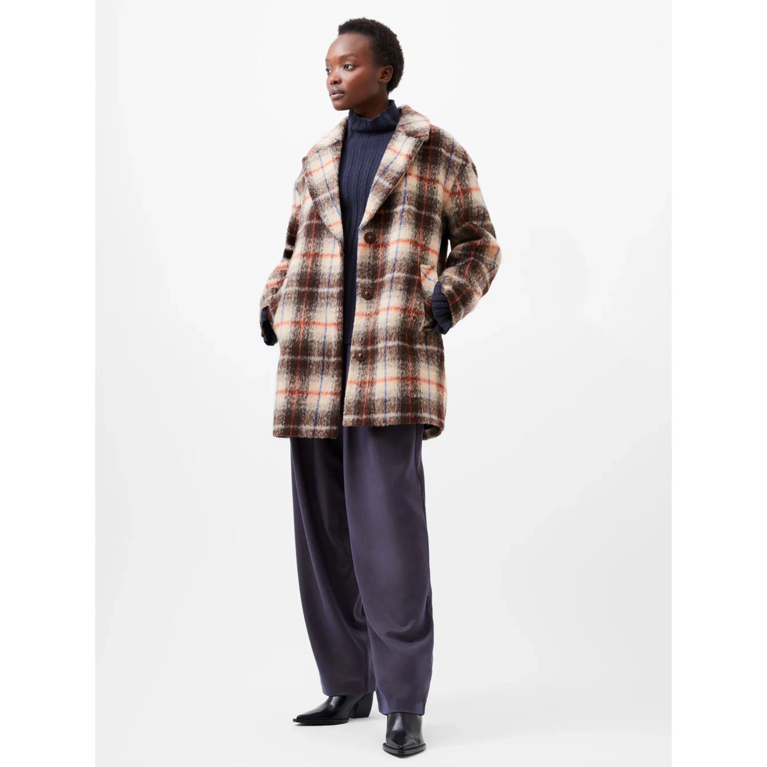 French Connection Blake Check Coat 70XAK