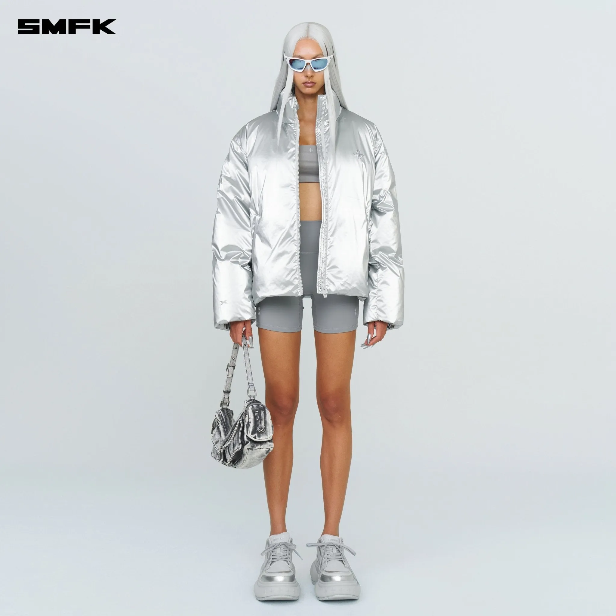 FUTURE X-Storm Air Bubble Puffer Jacket In Silver