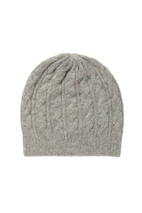 Gauzy Cashmere Cable Relaxed Beanie