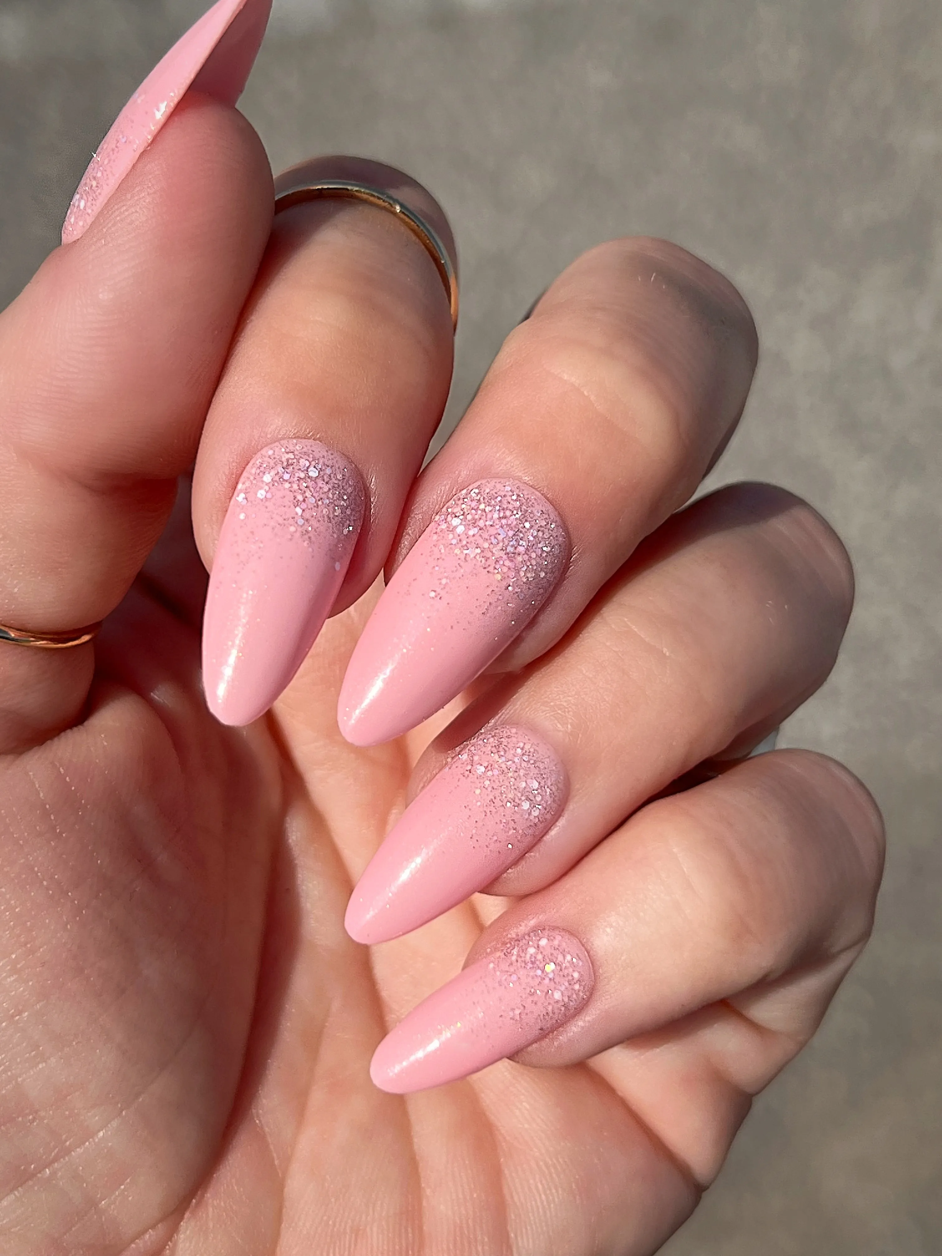 Gel Polish Metallic Pink Blush