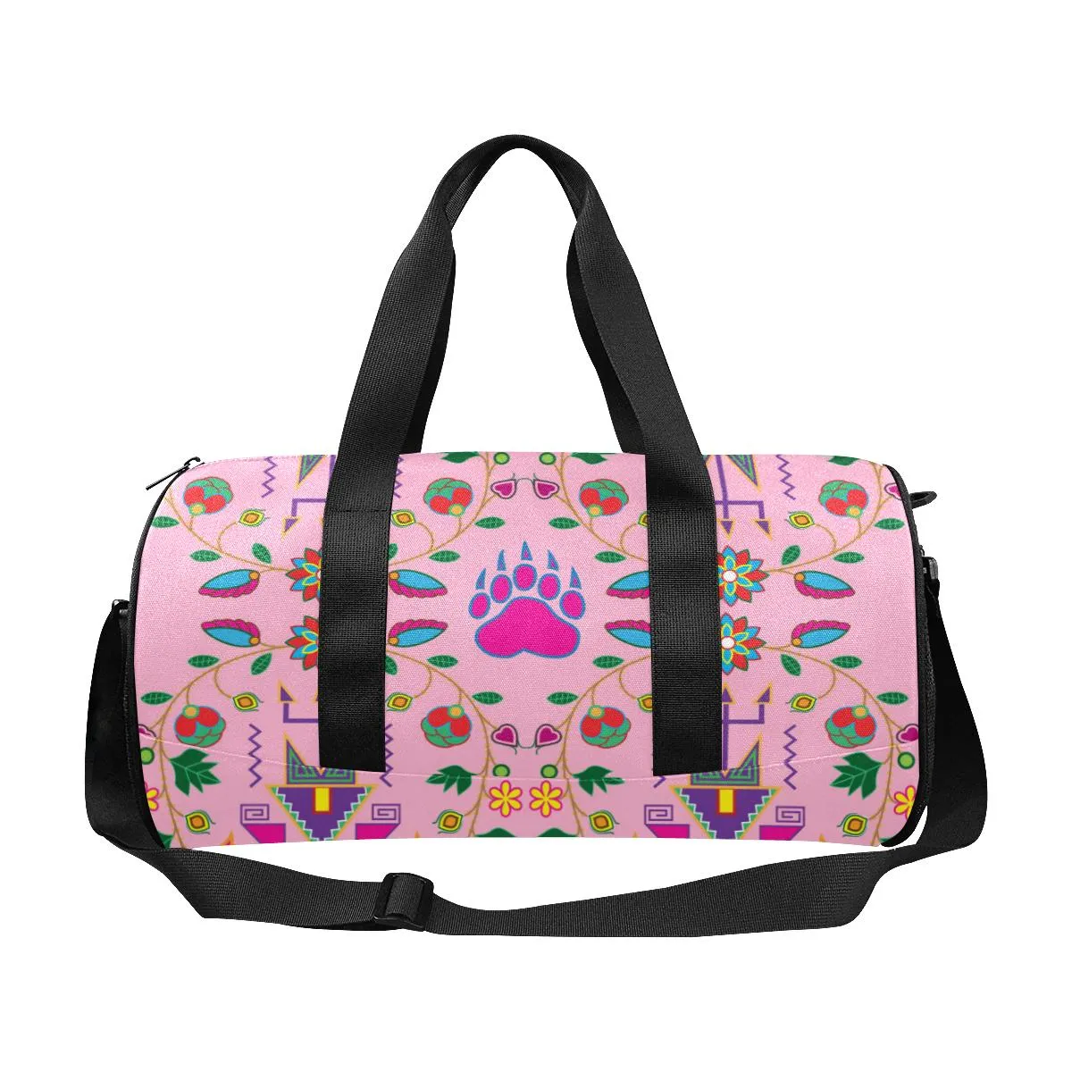 Geometric Floral Fall - Sunset Duffle Bag