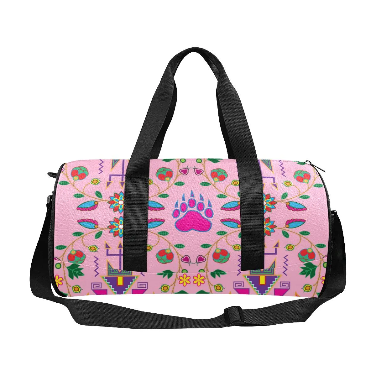 Geometric Floral Fall - Sunset Duffle Bag