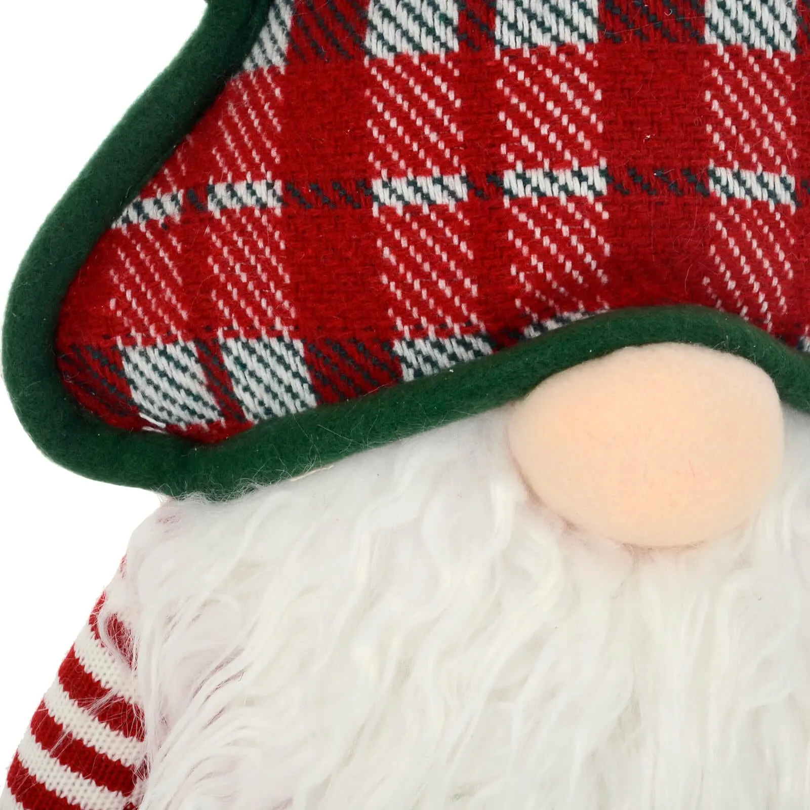 Gonk With Christmas Tree Shape Hat Red White Decoration 53cm