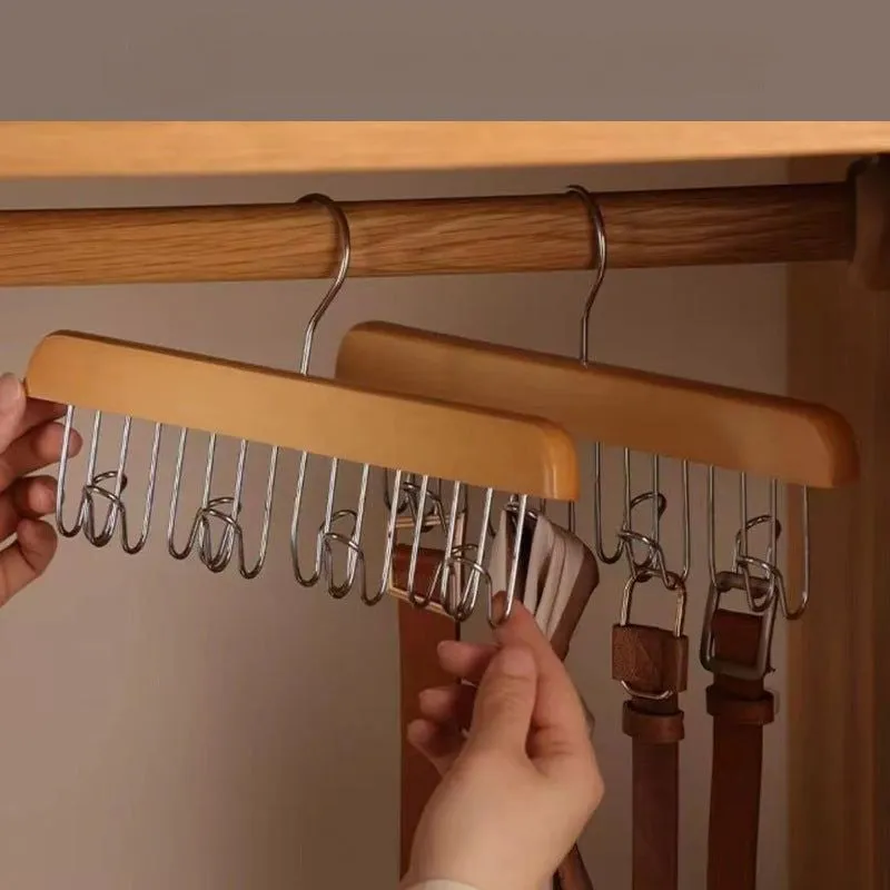 Hanger for ties and belts - organized storage