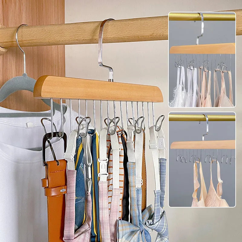 Hanger for ties and belts - organized storage