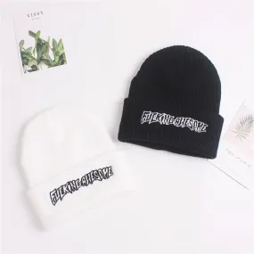 Hat Men Women FUC Awesome Embroidery Winter Beanies Knit