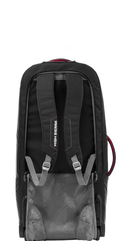 HIGH SIERRA COMPOSITE V4 84CM WHEELED DUFFLE BACKPACK STRAPS