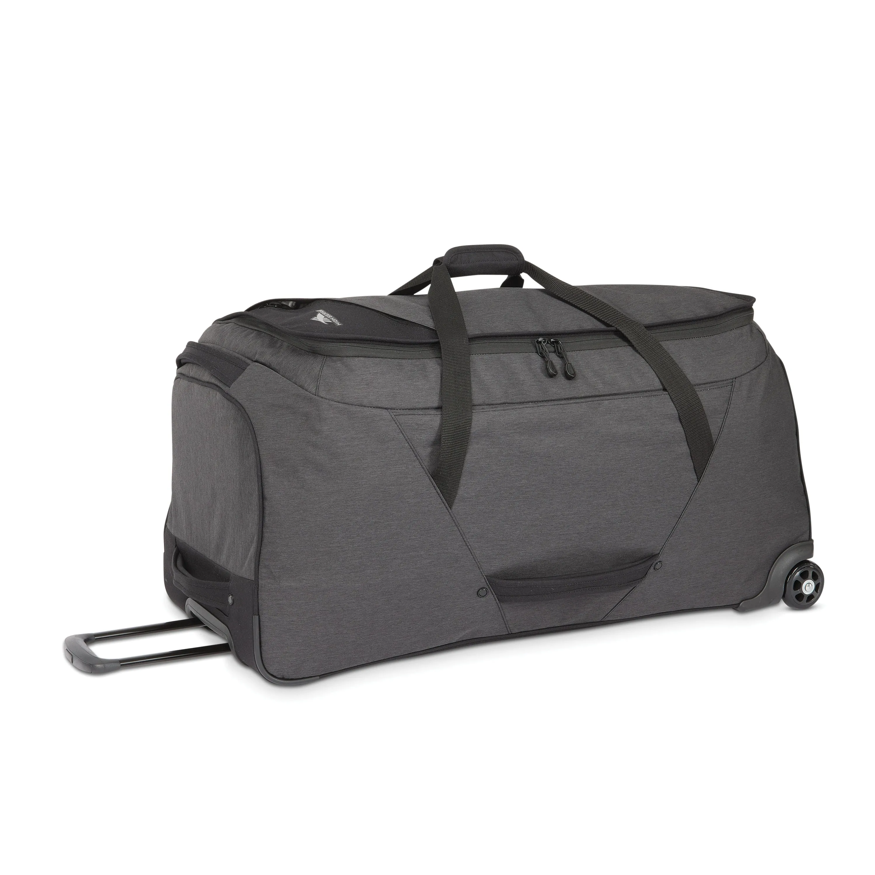 High Sierra Forester Collection 34" Wheeled Duffle - Black Heather/Black