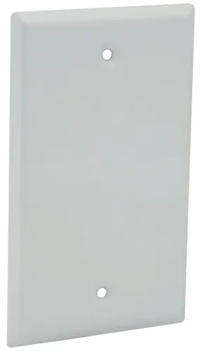 Hubbell 5173-1 Cover, 4-17/32 in L, 2-25/32 in W, Metal, White, Powder-Coated :EA: QUANTITY: 1