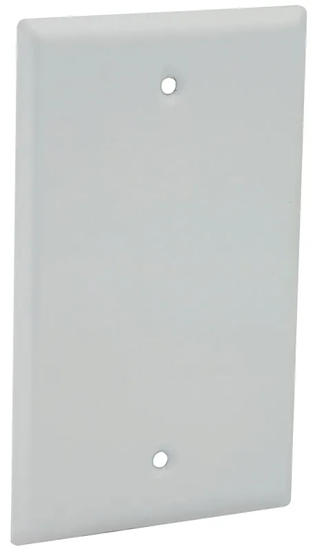 Hubbell 5173-1 Cover, 4-17/32 in L, 2-25/32 in W, Metal, White, Powder-Coated :EA: QUANTITY: 1