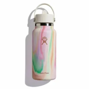 Hydro Flask 32 oz Wide Mouth with Flex Straw Cap Color: Sugar Crush Limited Edition