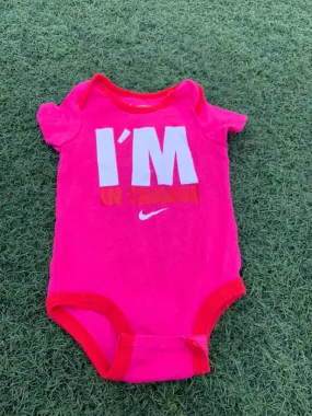 I’m in charge pink bodysuit size 4-8months