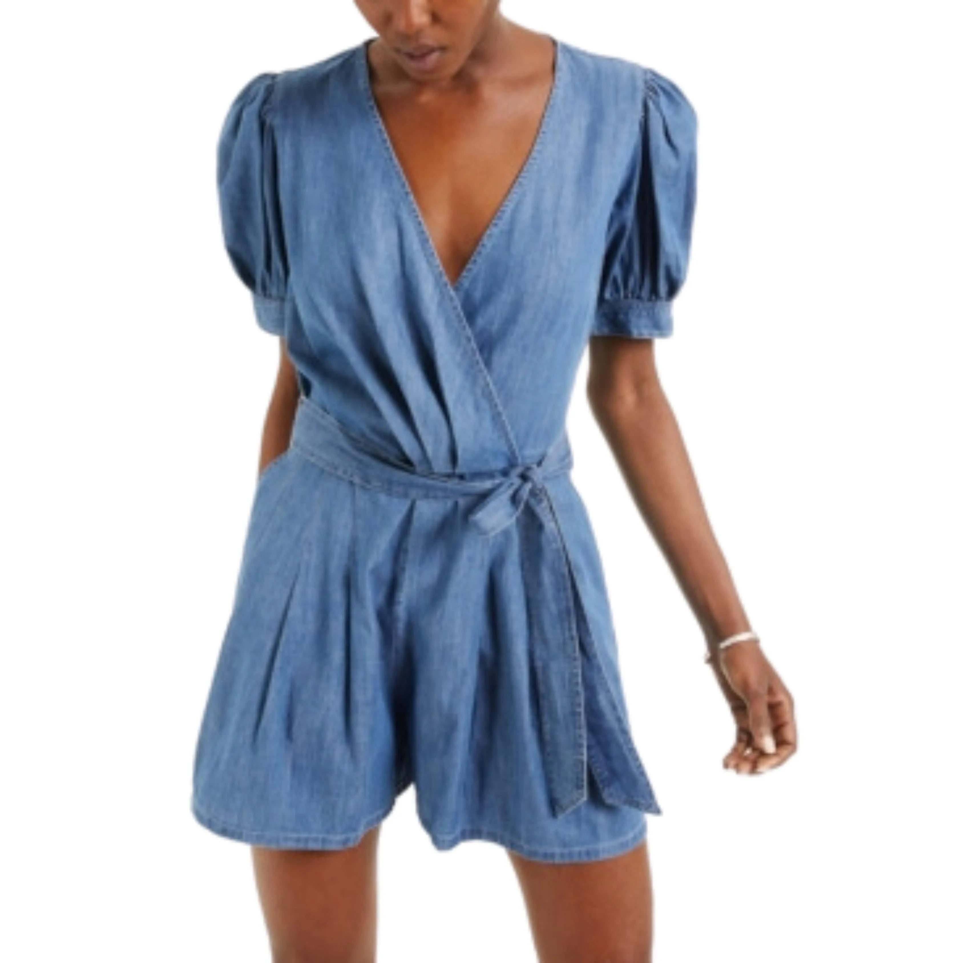 INC -  Puff-Sleeve Romper