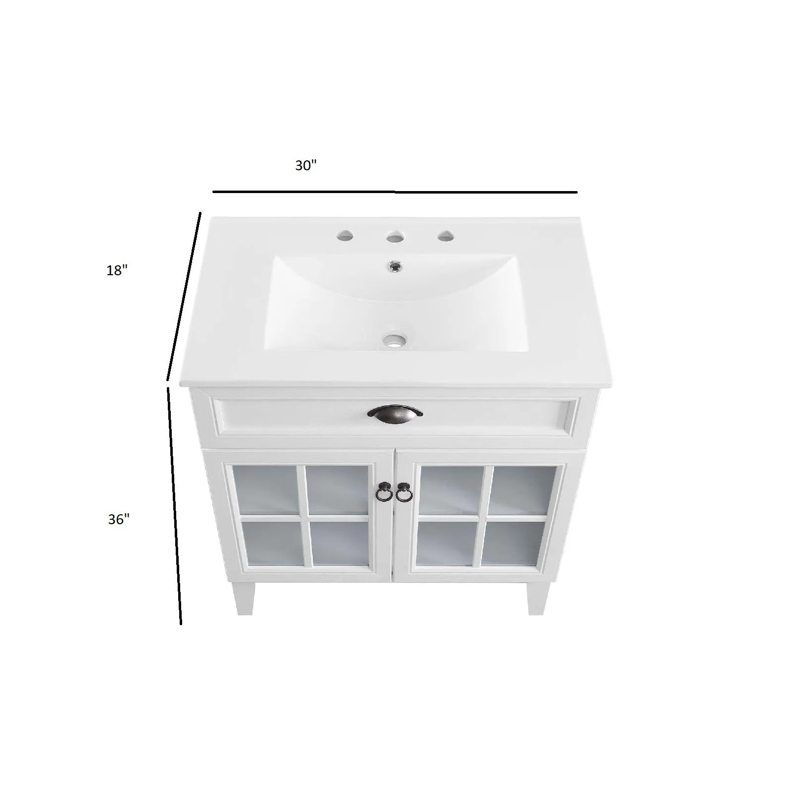 Isle Bathroom Vanity Cabinet