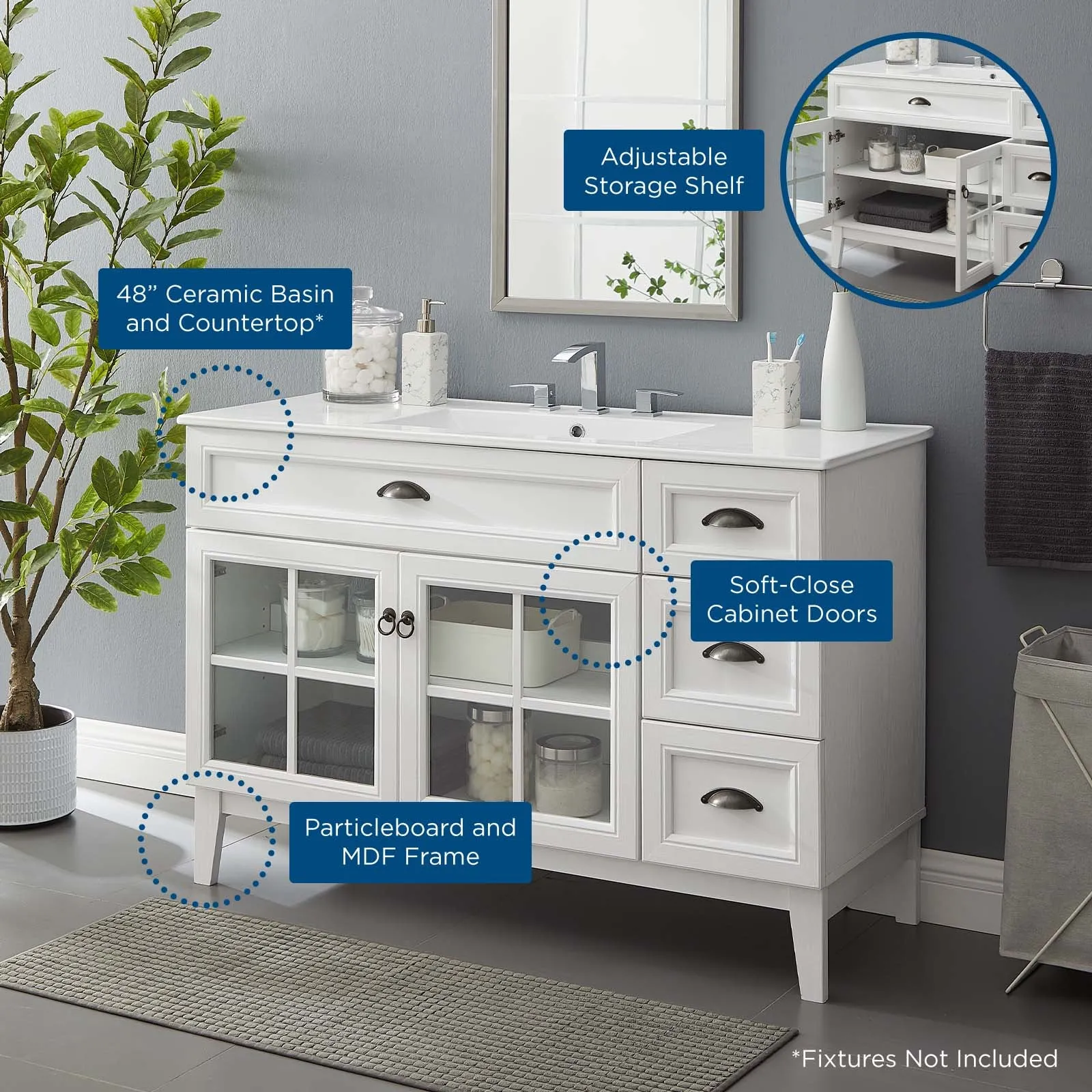 Isle Bathroom Vanity Cabinet