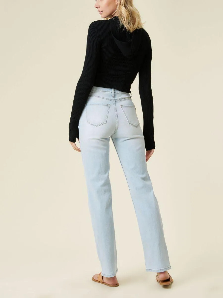 Jagged Edge High-Rise Wide Fit Jeans