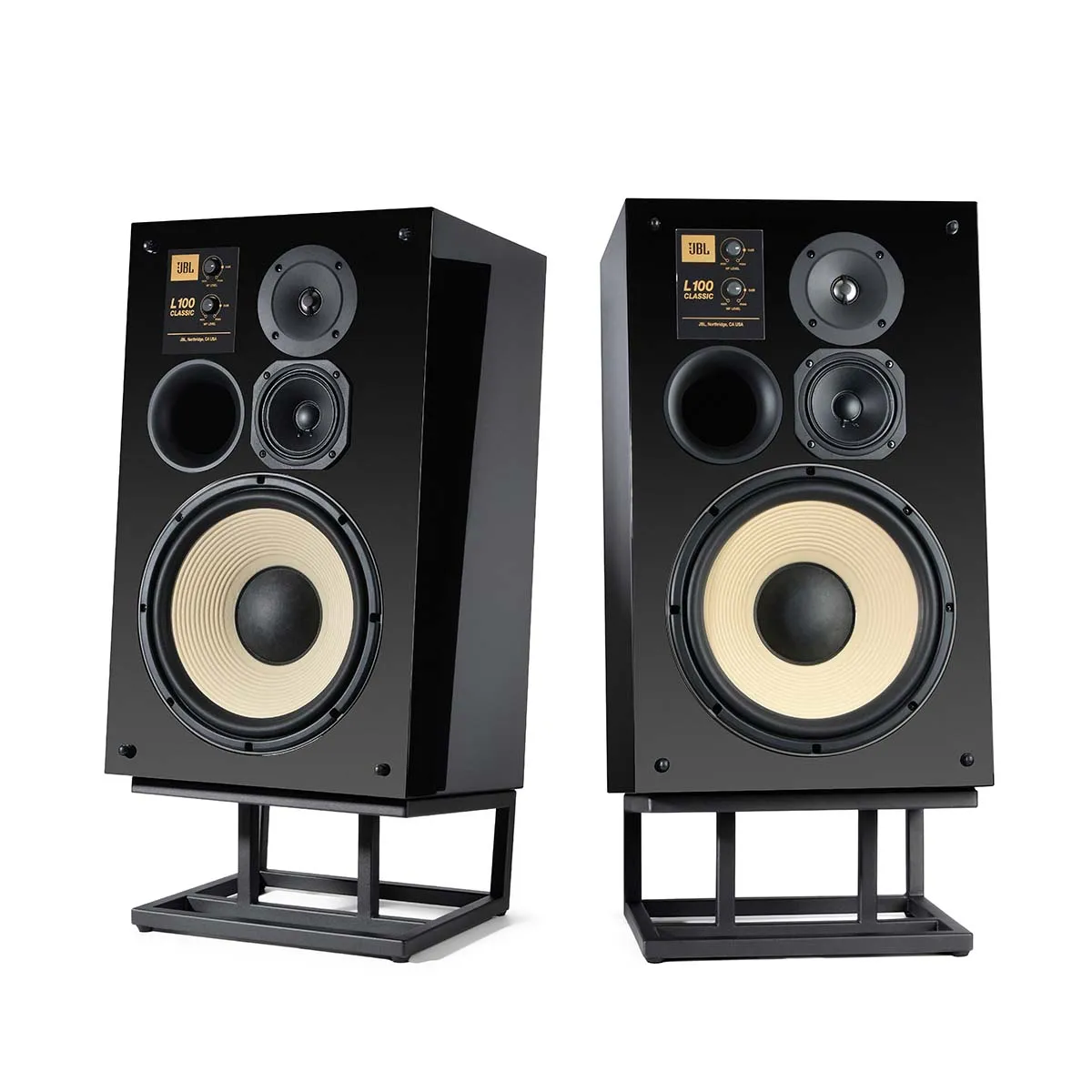 JBL L100 Classic Loudspeaker - Limited Edition Gloss Black - Each