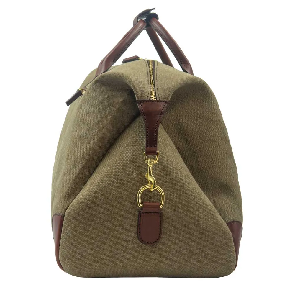 Kevin's Holdall Canvas & Leather Duffle Bag