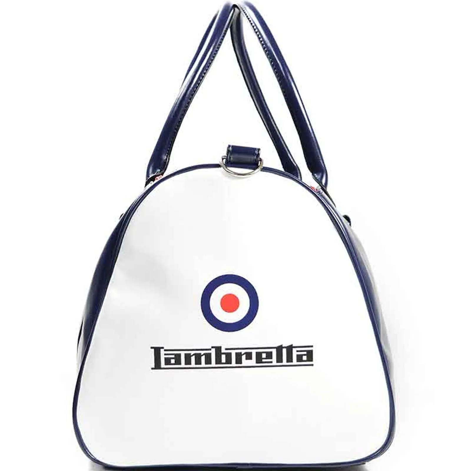 Lambretta Mens Retro Sports Zipped Faux Leather Duffle Bag