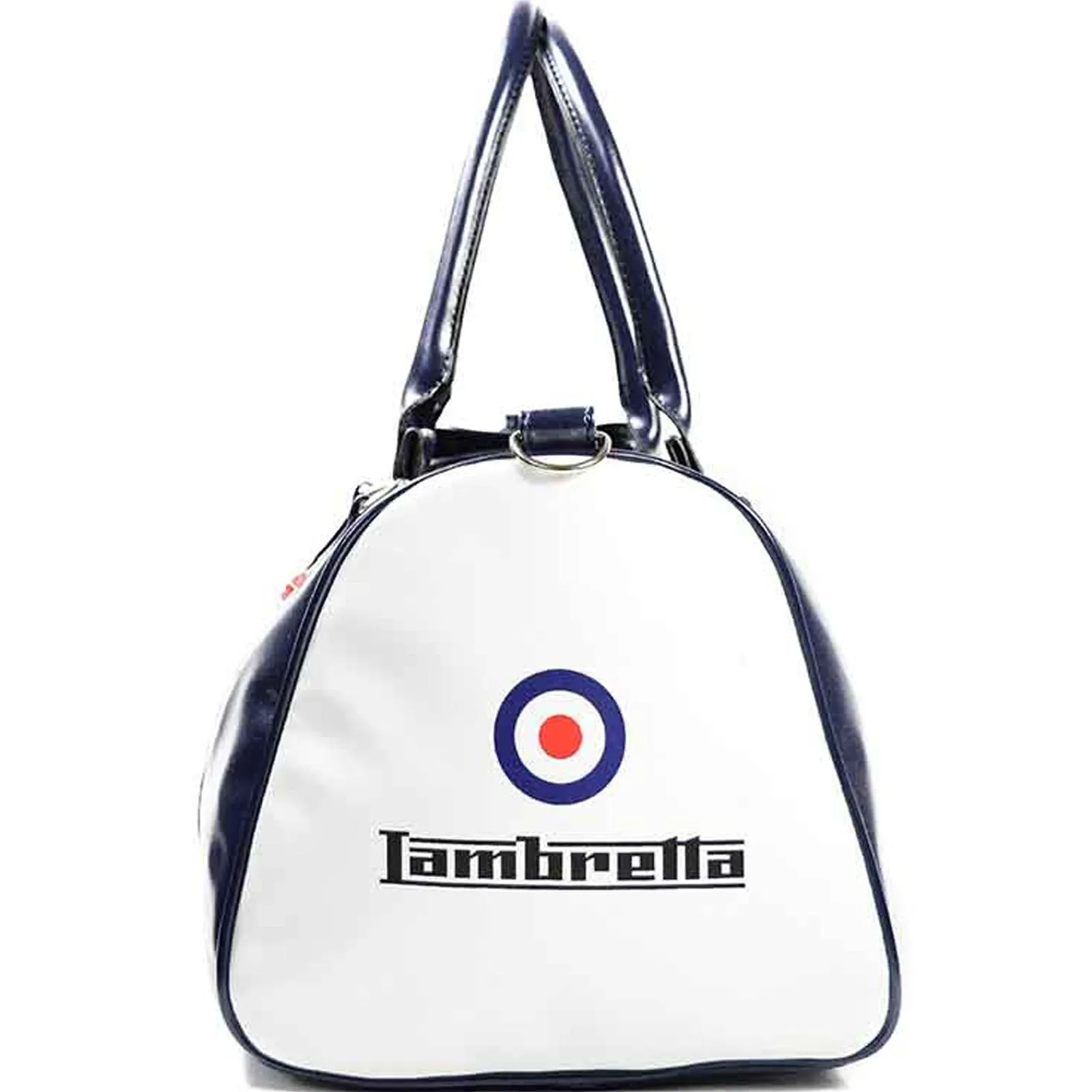 Lambretta Mens Retro Sports Zipped Faux Leather Duffle Bag