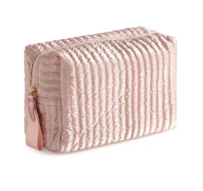 Large Square Rose Puffer Toiletry Bag