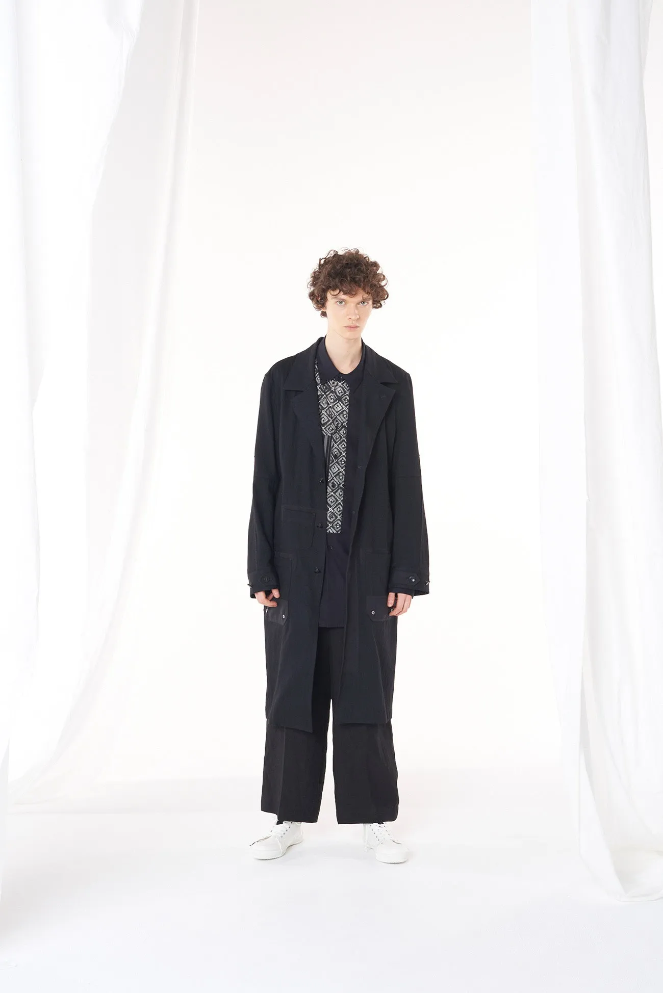 L/C/N WATER REPELLENT WEATHER LONG WORK COAT