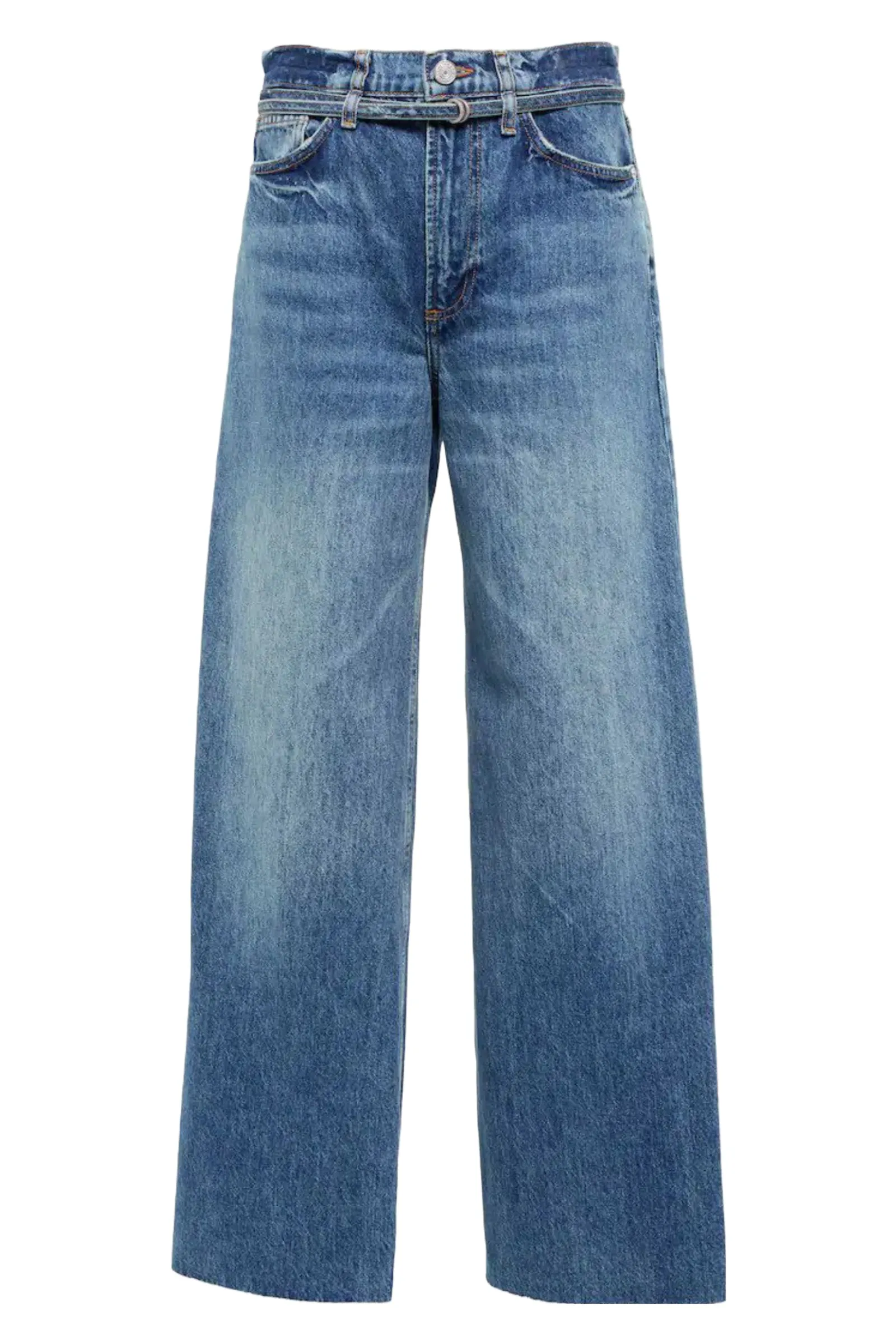 Le Baggy High-Rise Belted Jeans