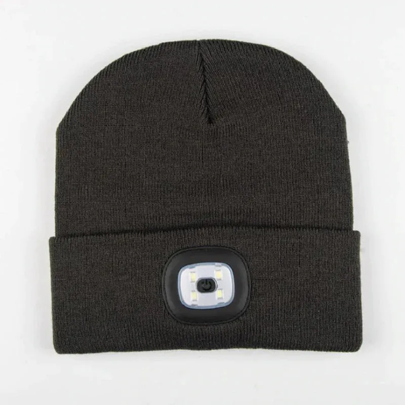 LED Knit Beanie with Hip-Hop Style