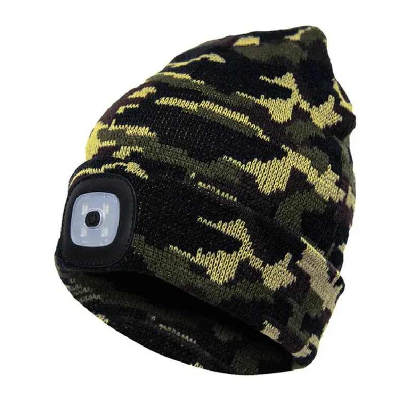 LED Knit Beanie with Hip-Hop Style