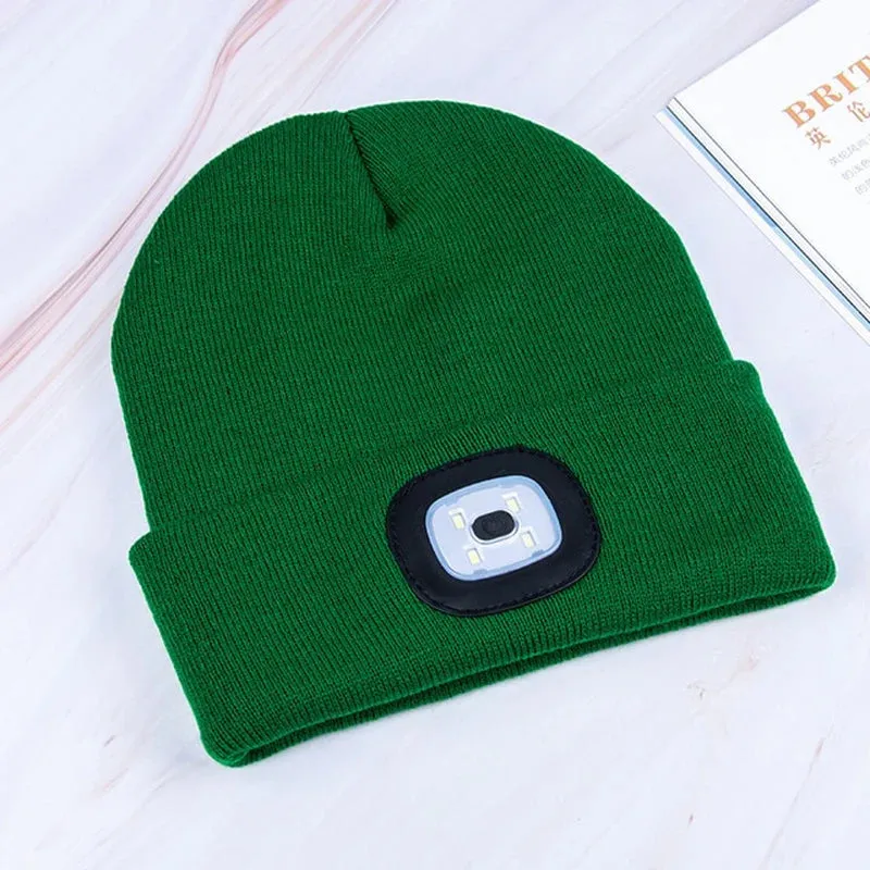 LED Knit Beanie with Hip-Hop Style