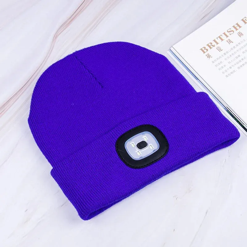 LED Knit Beanie with Hip-Hop Style