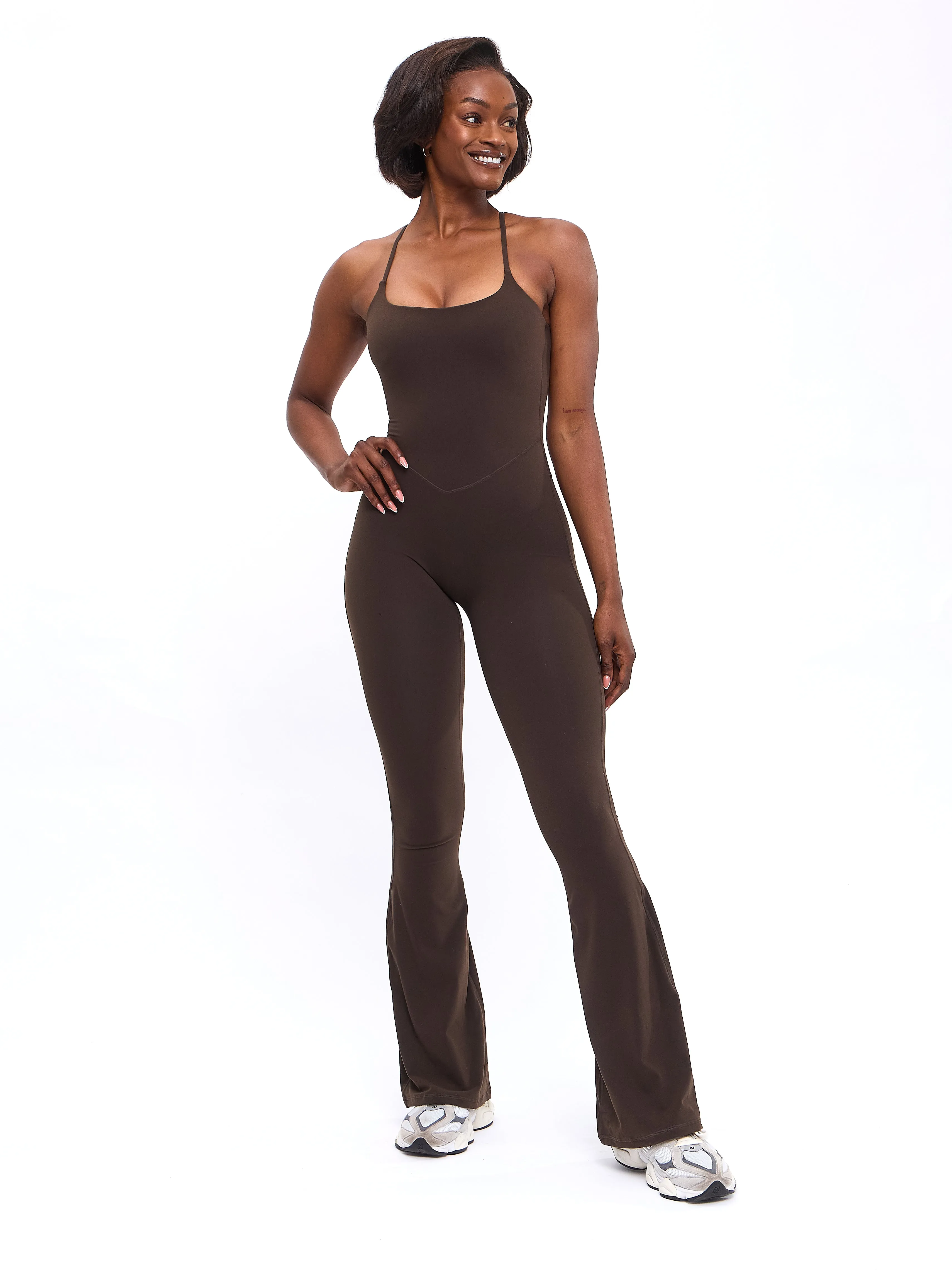 Legacy Flare Bodysuit - Cold Brew