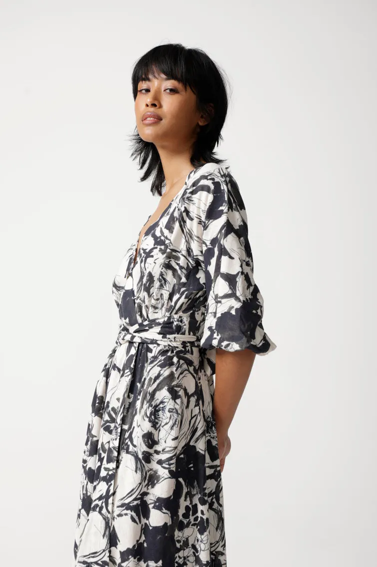 LEHRER WRAP DRESS