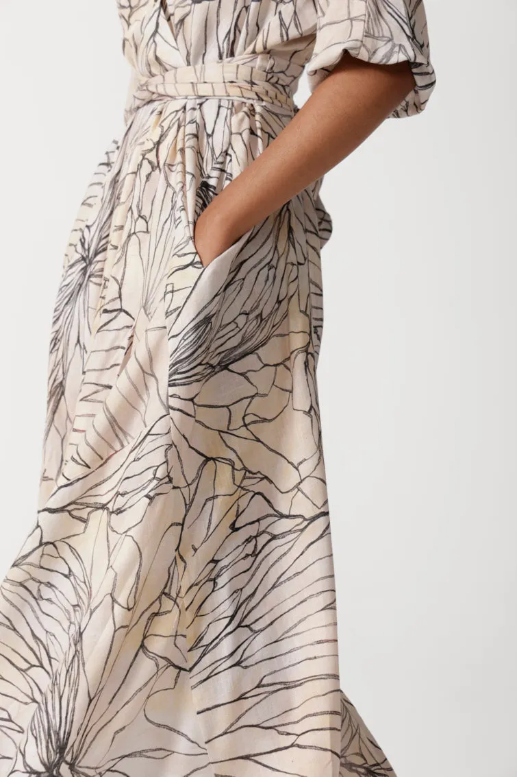 LEHRER WRAP DRESS