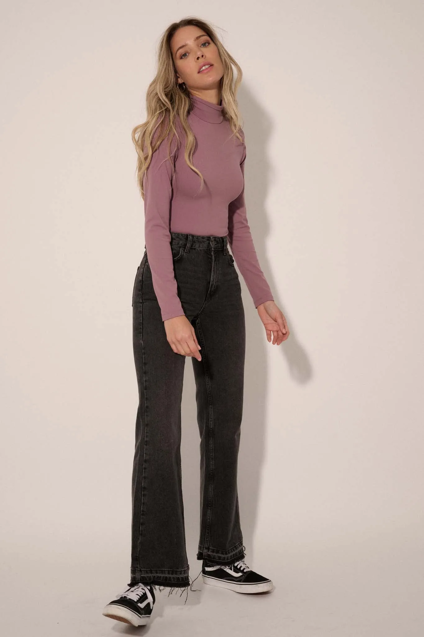 Lifted Fit Mock Neck Long-Sleeve Bodysuit