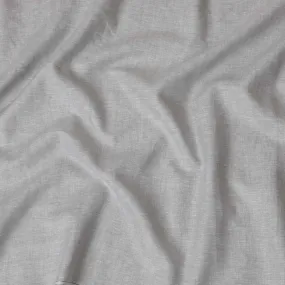 Light Grey Plain Premium Pure Linen Fabric - 60 Lea Quality, 140 cm Width-D19939