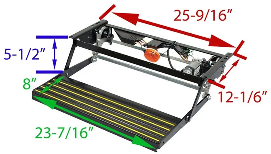 Lippert Components 3726041 Kwikee Revolution Single Electric Step