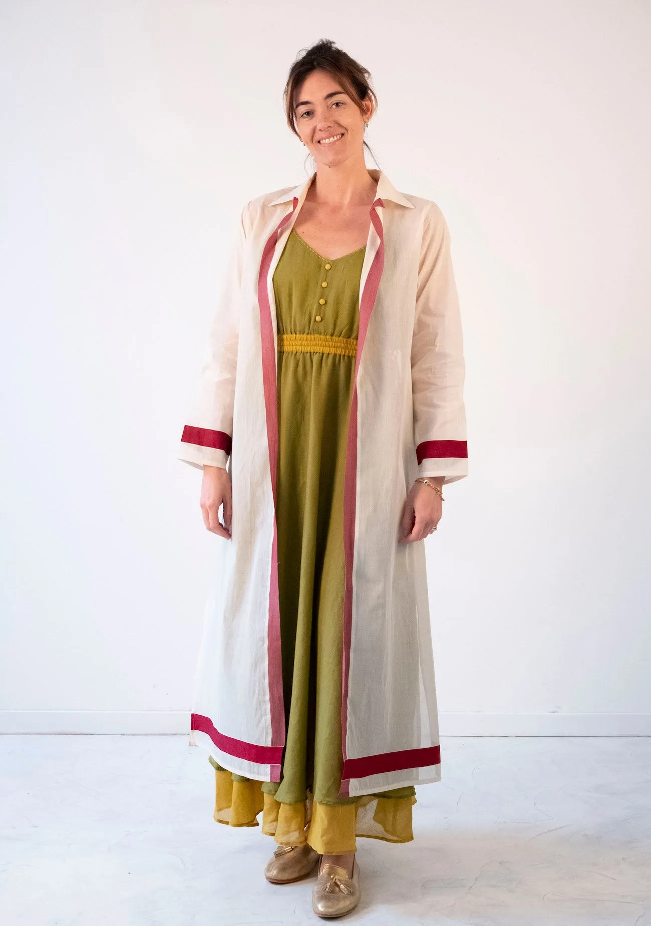 Long light summer coat