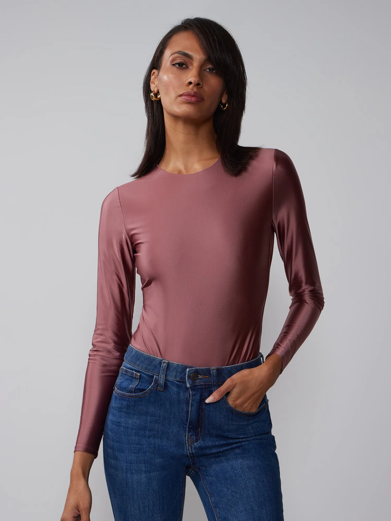 Long Sleeve Crew Neck Bodysuit