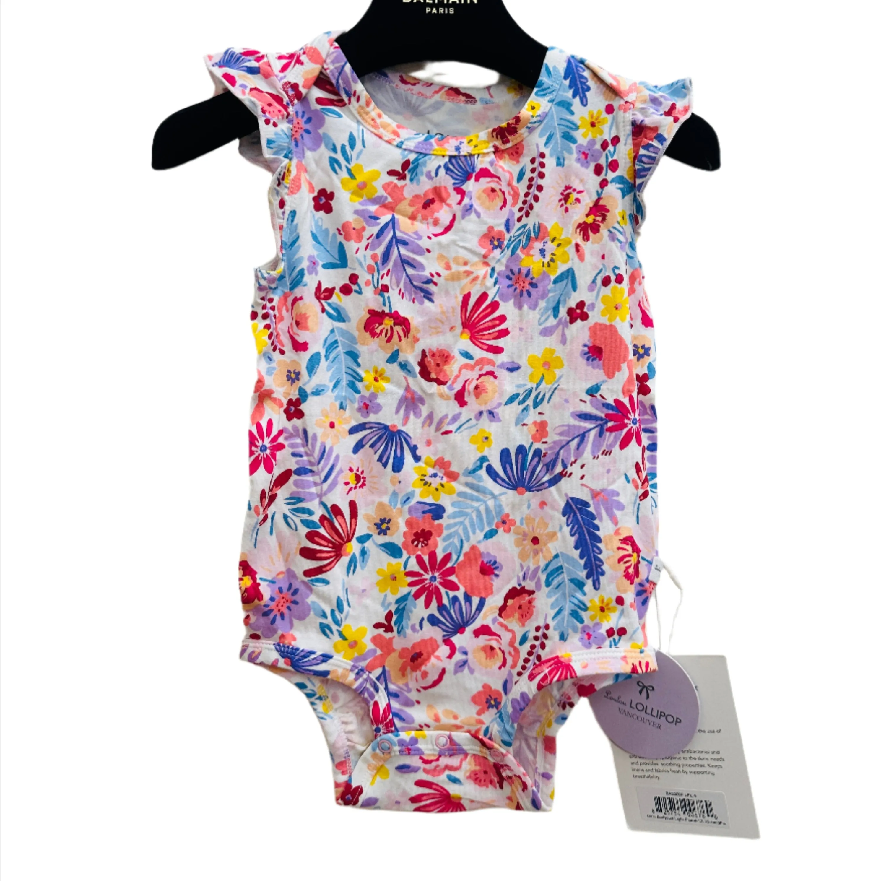 Loulou Lollipop Baby Girl's Bodysuit - Light Floral