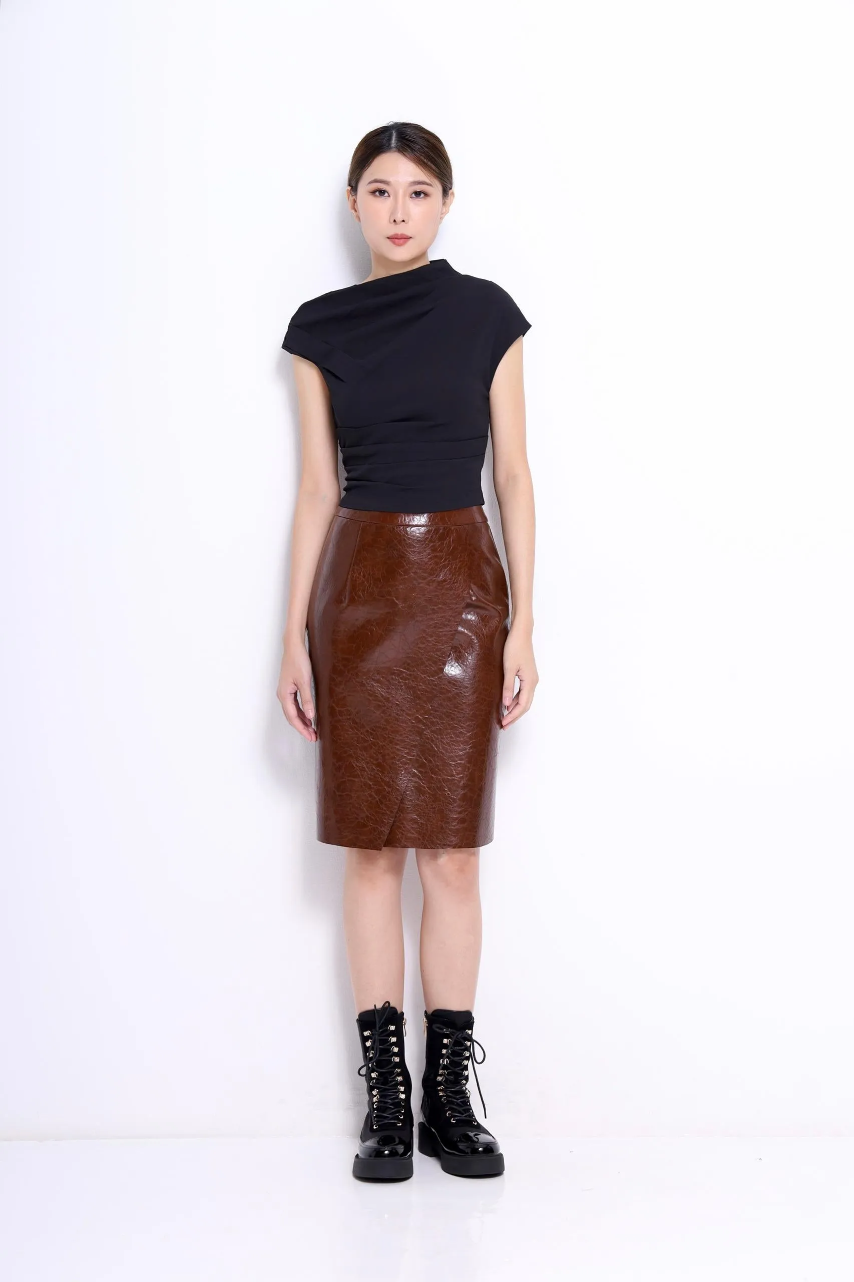 Marant Faux Leather Pencil Skirt