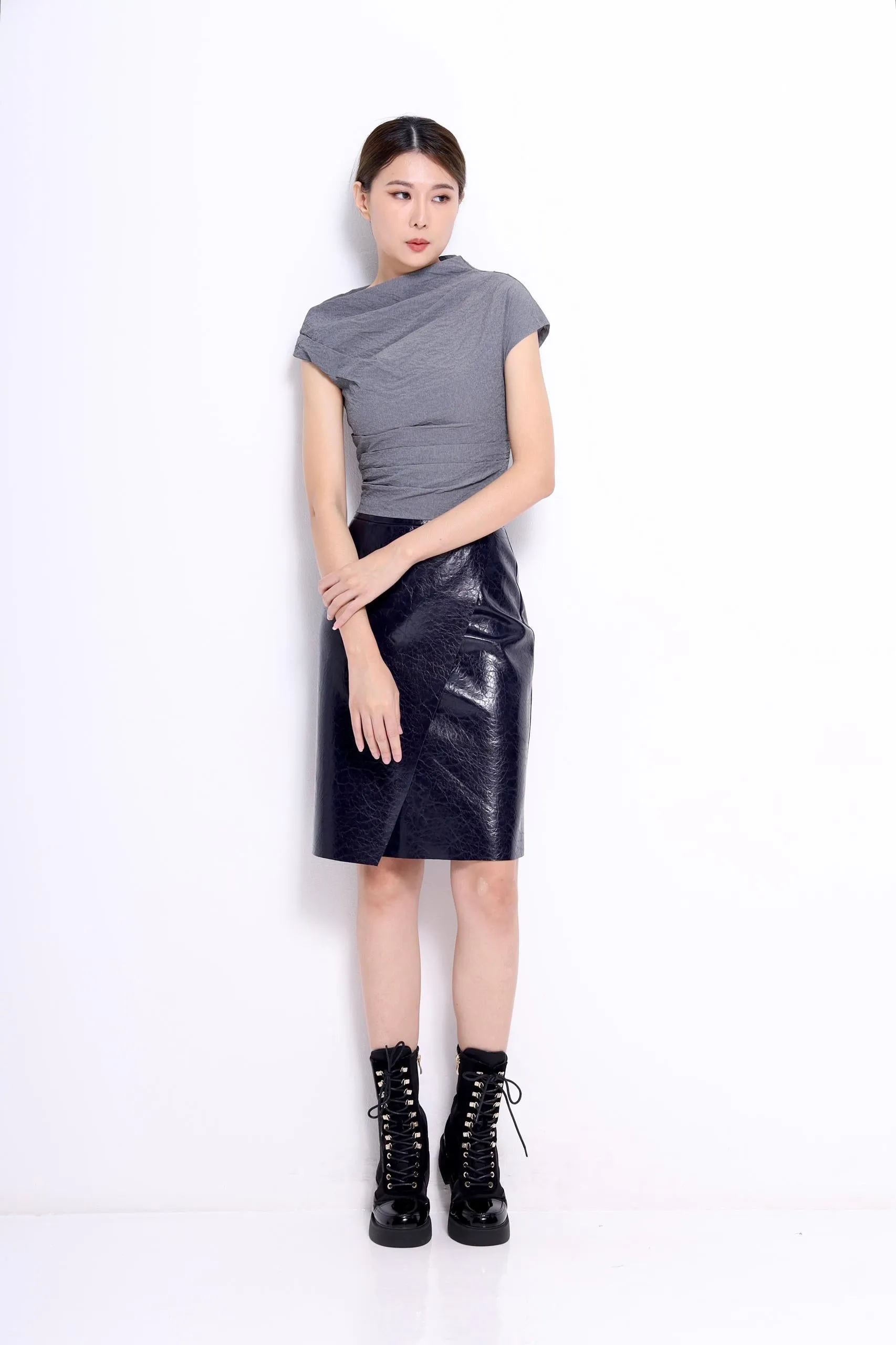 Marant Faux Leather Pencil Skirt