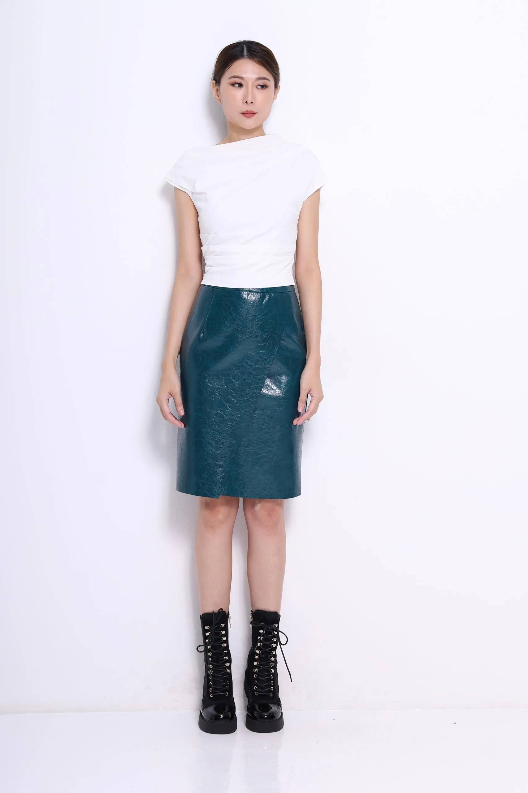 Marant Faux Leather Pencil Skirt