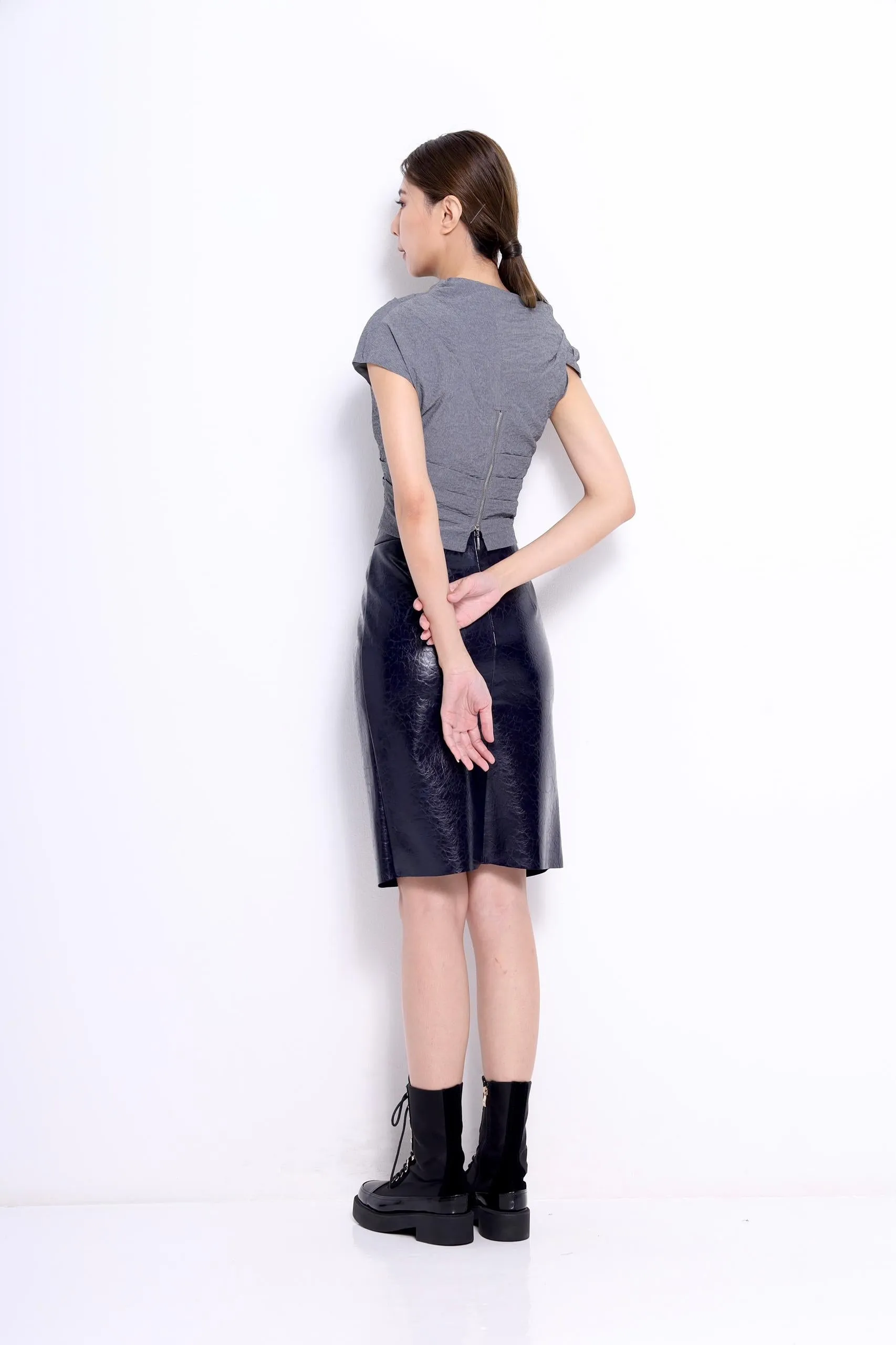 Marant Faux Leather Pencil Skirt