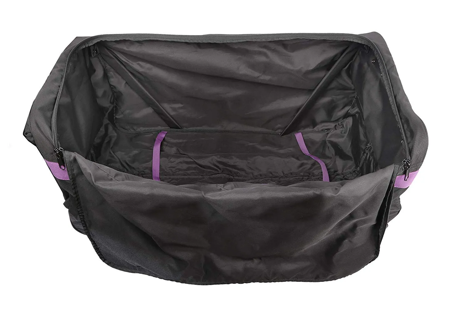 Marco Polo Air Lite wheeled Travel Duffel Bag 32" Black/Purple