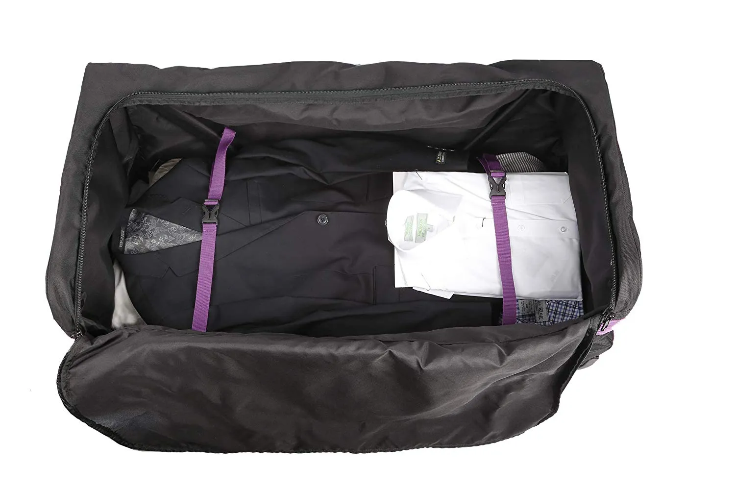 Marco Polo Air Lite wheeled Travel Duffel Bag 32" Black/Purple