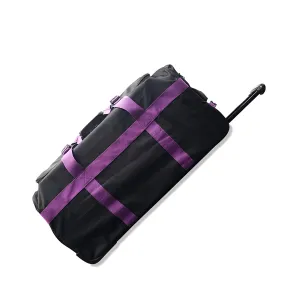 Marco Polo Air Lite wheeled Travel Duffel Bag 32" Black/Purple