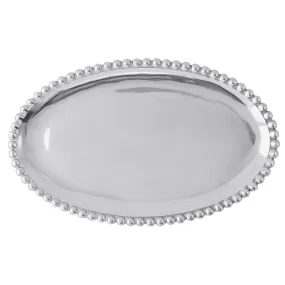 Mariposa Brillante Pearled Small Oval Platter